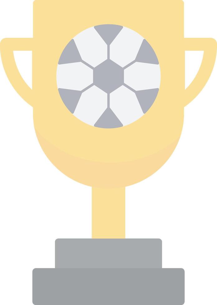 Trophy Flat Light Icon vector