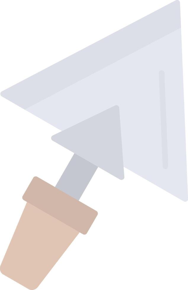 Plastering Trowel Flat Light Icon vector