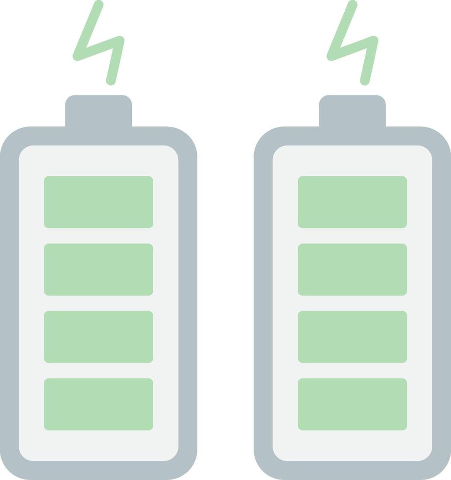 Batteries Flat Light Icon vector