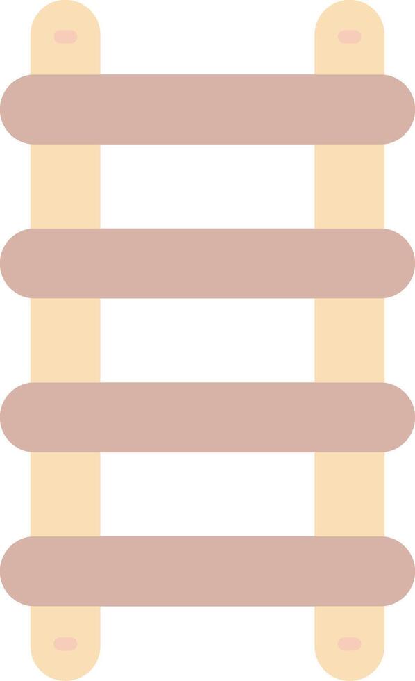 Stepladder Flat Light Icon vector