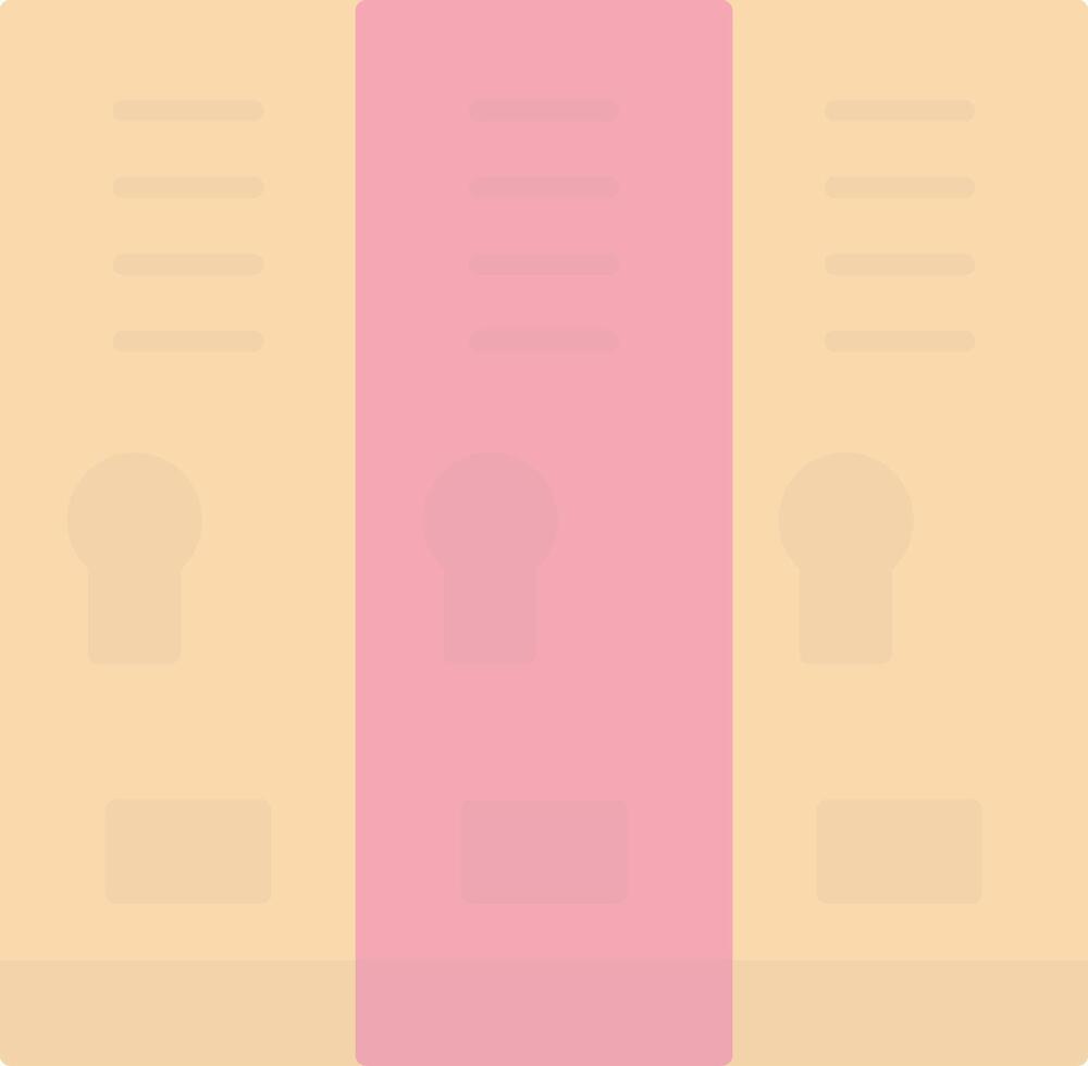 Locker Room Flat Light Icon vector