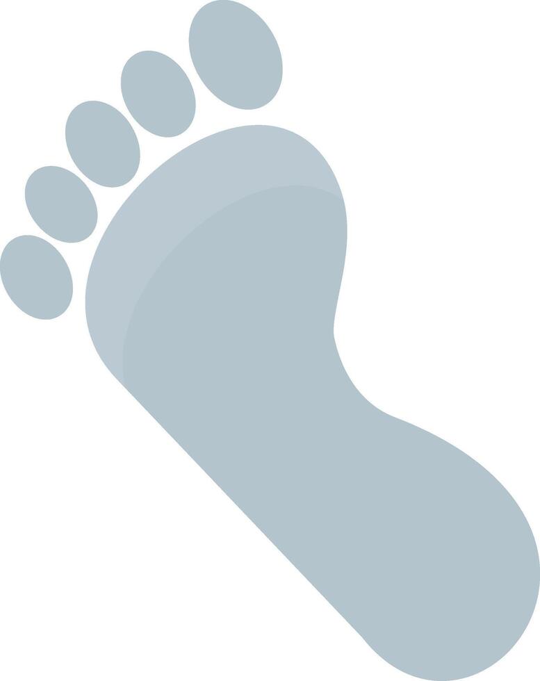 Footprint Flat Light Icon vector