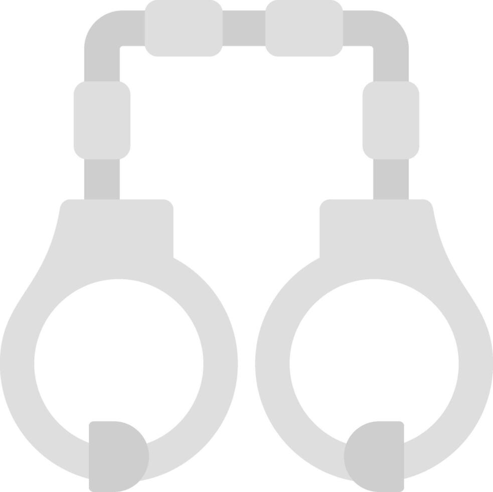 Handcuffs Flat Light Icon vector