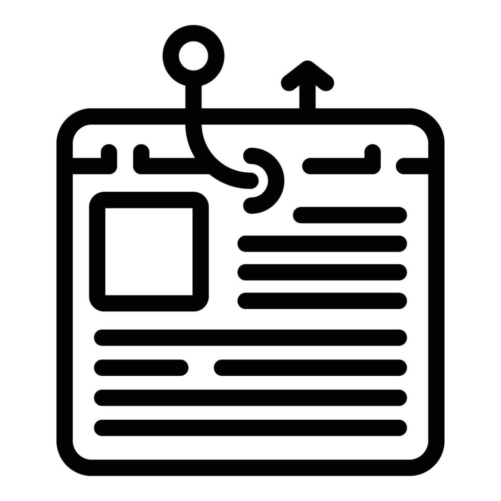 Access social email icon outline vector. Hacker attack vector