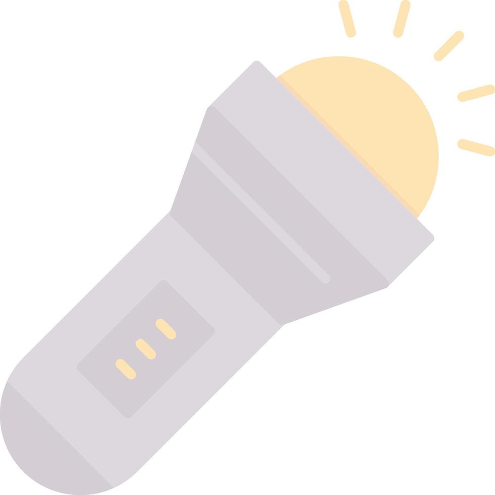 Torch Flat Light Icon vector