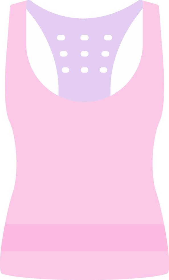 Tank Top Flat Light Icon vector
