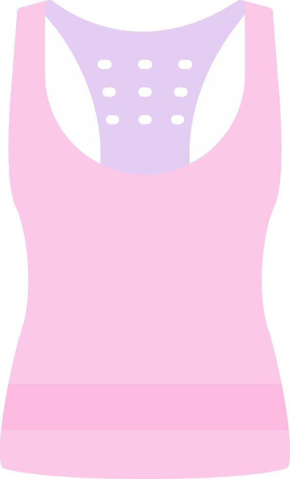 Tank Top Flat Light Icon vector