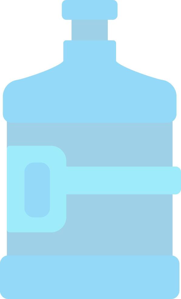 Water Flask Flat Light Icon vector