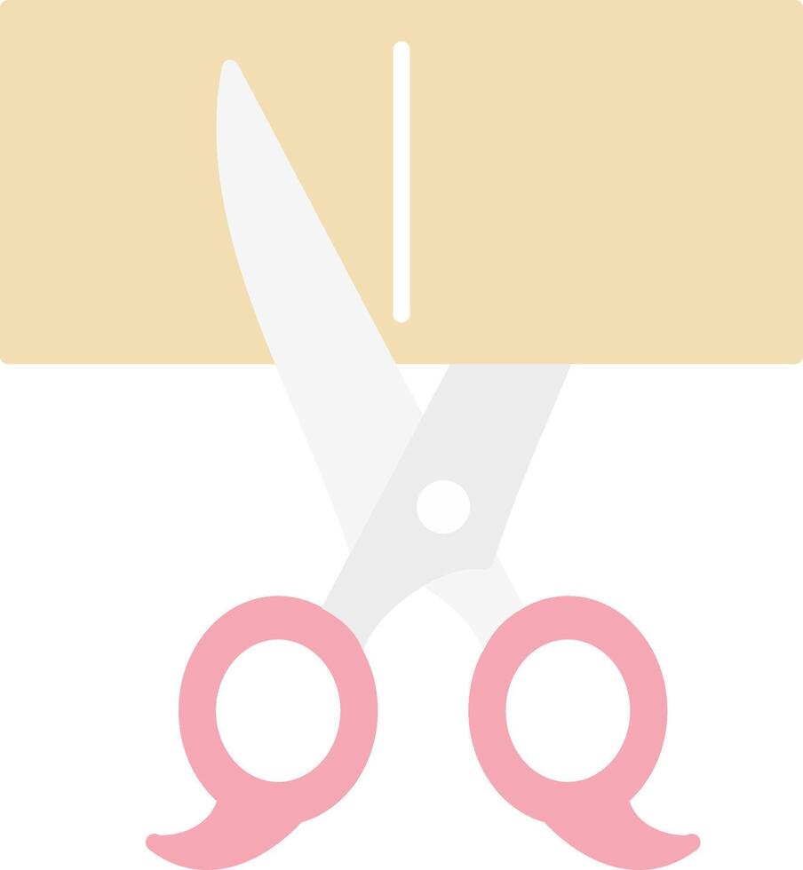 Scissors Flat Light Icon vector