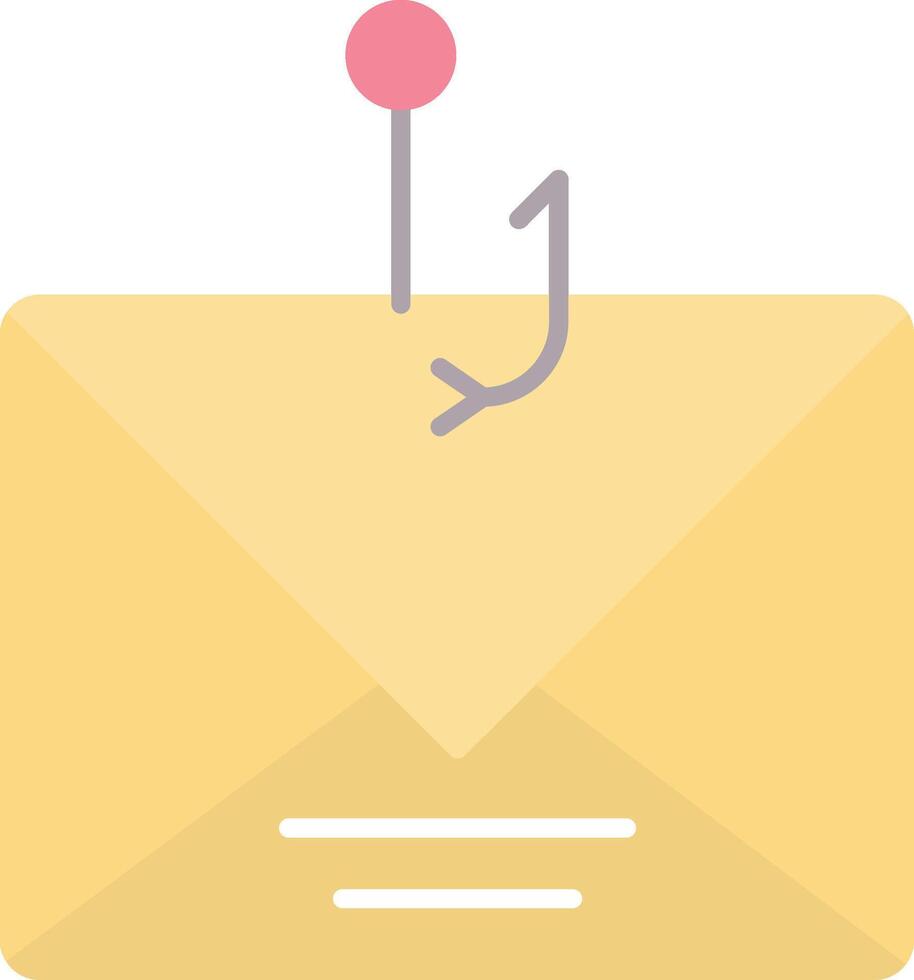 Phishing Flat Light Icon vector