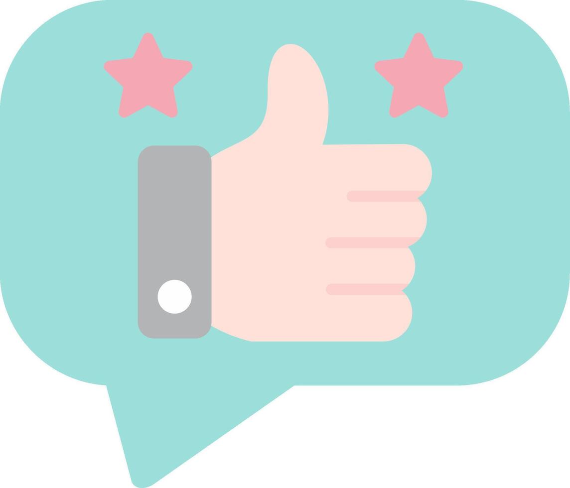 Reviews Flat Light Icon vector