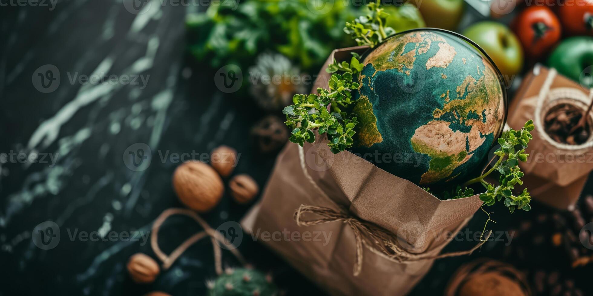 AI generated Witness the transition towards sustainable living with visuals of eco friendly practices. Zero waste lifestyles, inspire a commitment to making positive changes for a healthier planet photo
