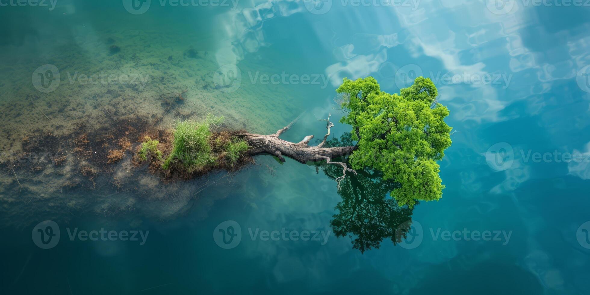 AI generated The resilience of nature in the face of environmental challenges. The regenerative power of ecosystems, emphasizing the importance of protecting and restoring our planet photo