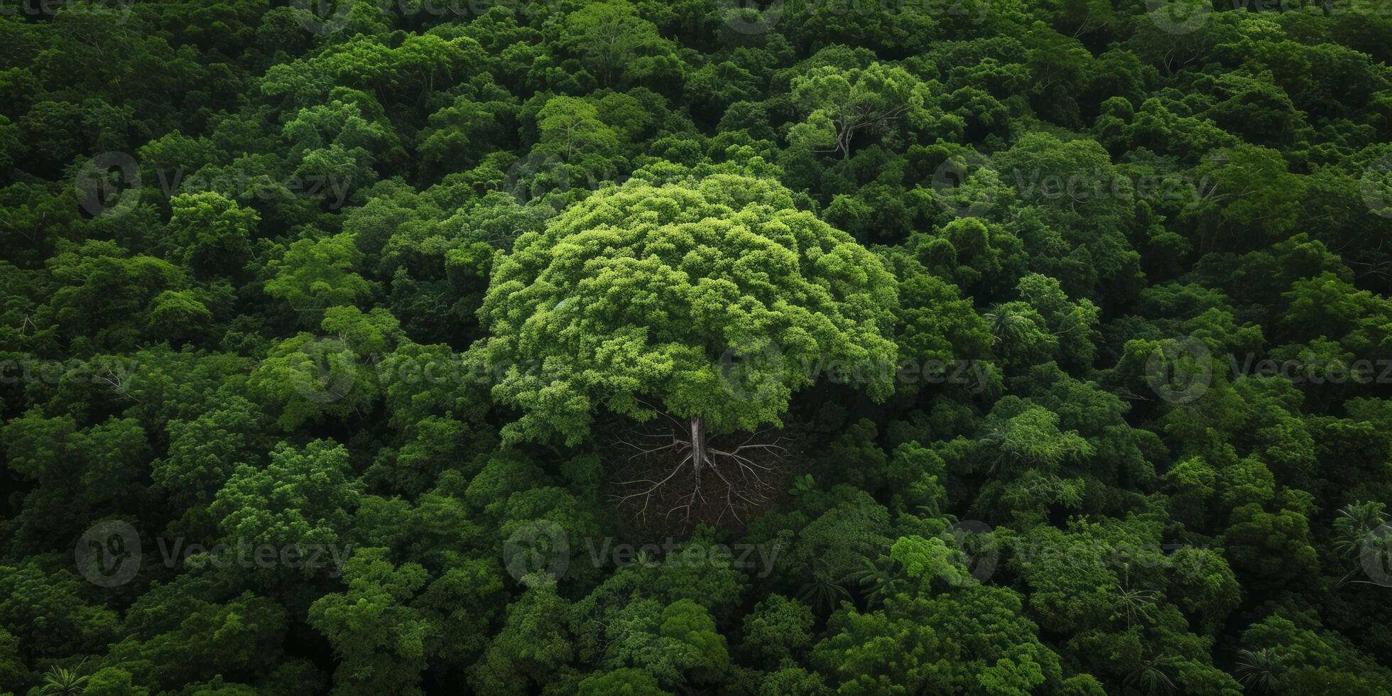 AI generated The resilience of nature in the face of environmental challenges. The regenerative power of ecosystems, emphasizing the importance of protecting and restoring our planet photo