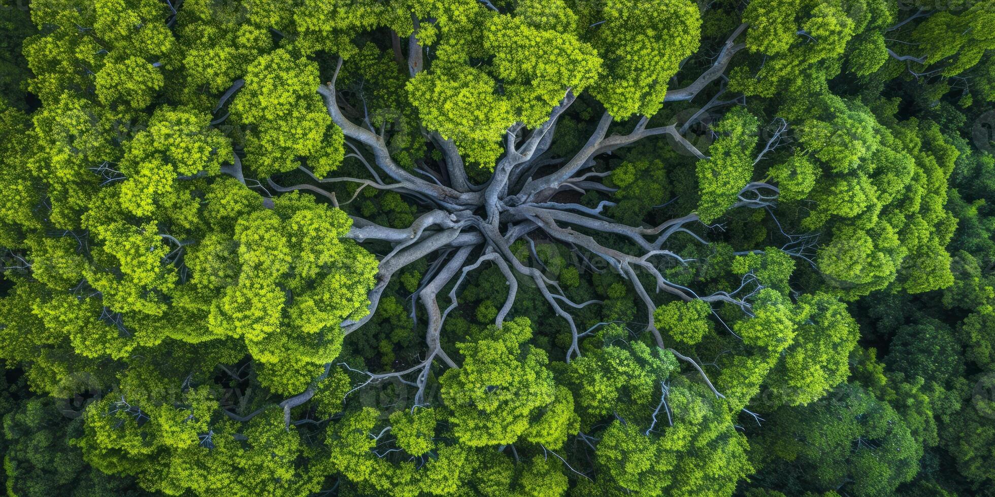 AI generated The resilience of nature in the face of environmental challenges. The regenerative power of ecosystems, emphasizing the importance of protecting and restoring our planet photo