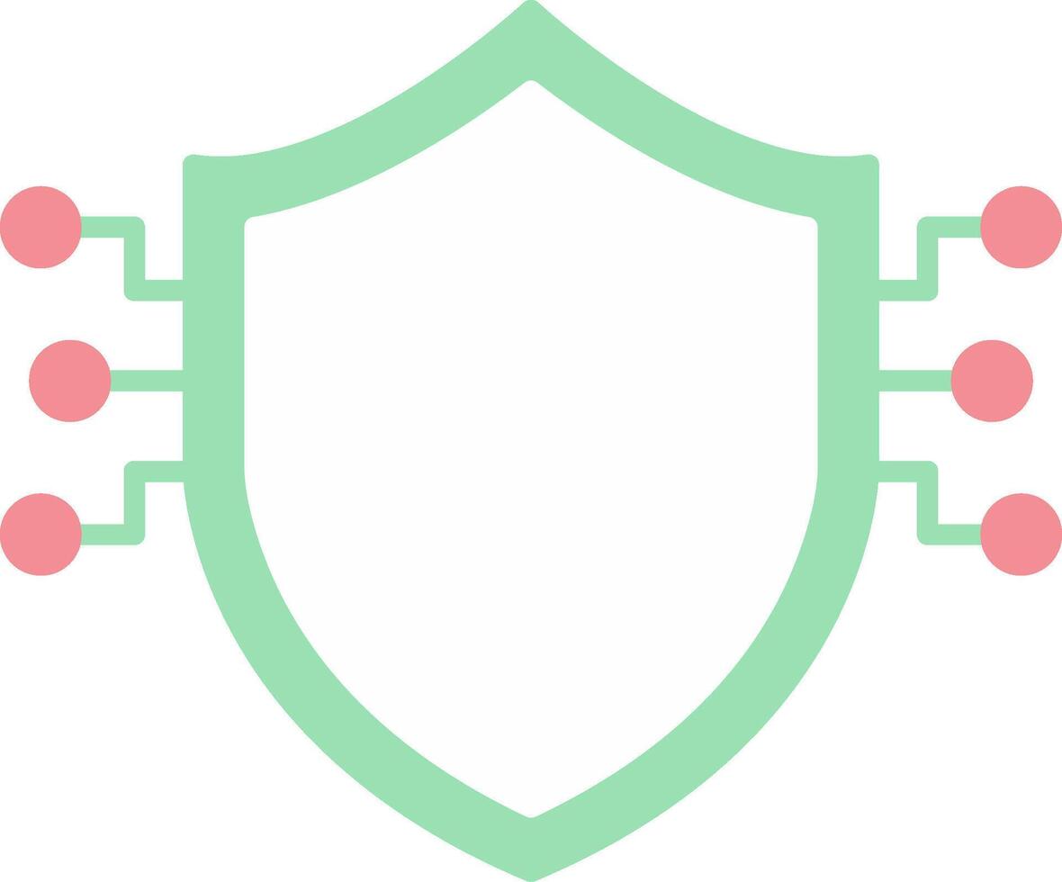 Sheild Flat Light Icon vector