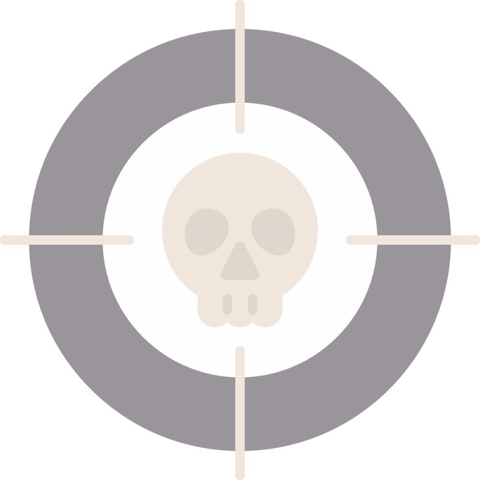 Targeted Flat Light Icon vector