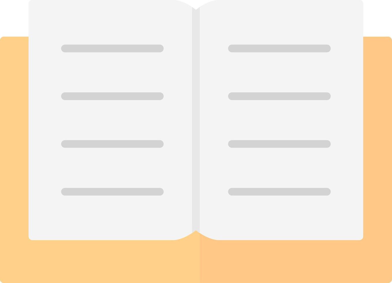 Book Flat Light Icon vector