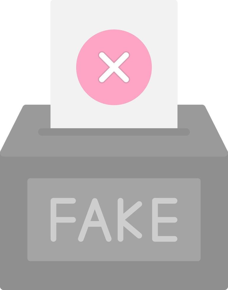 Fake Flat Light Icon vector