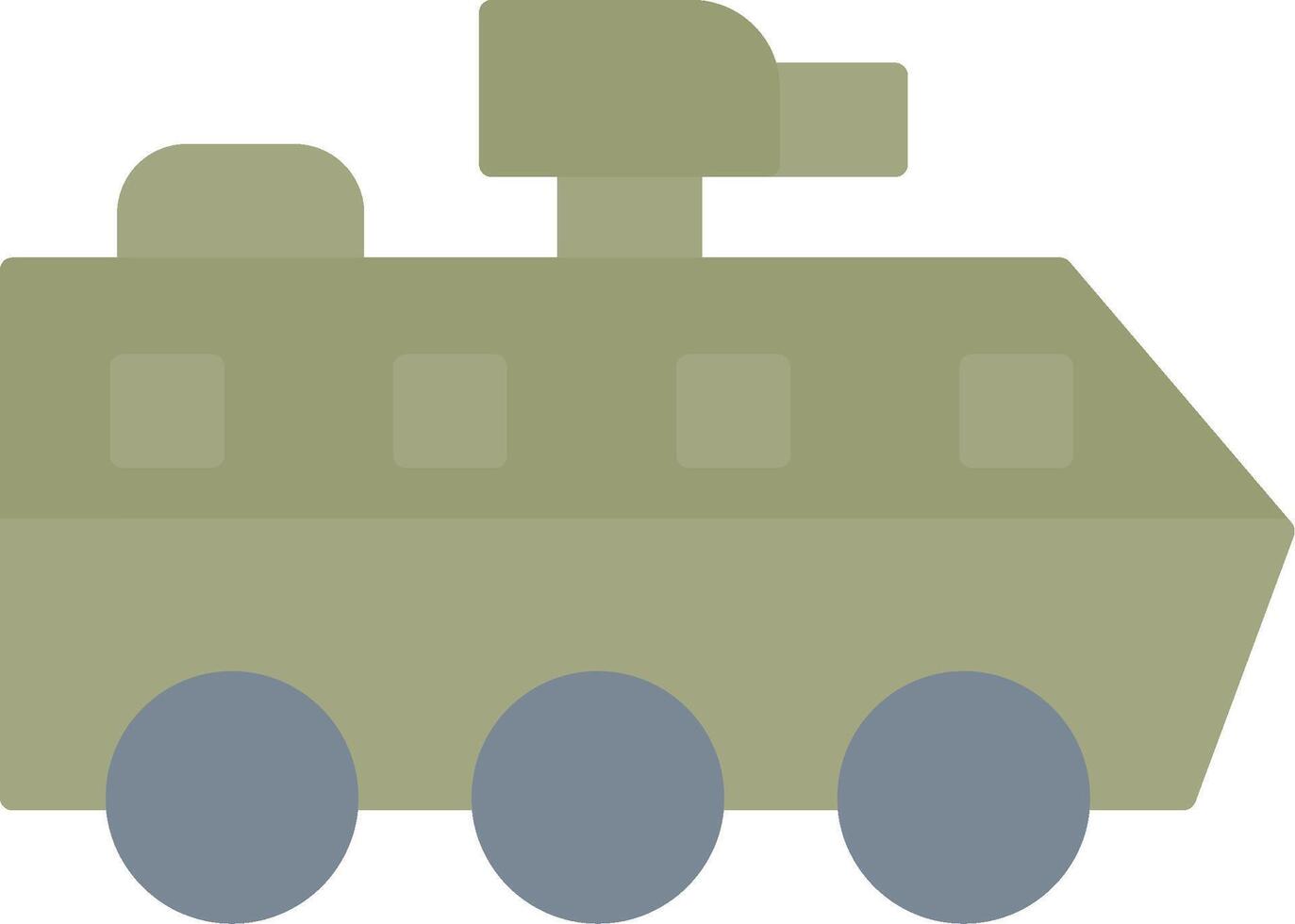 Armoured Van Flat Light Icon vector