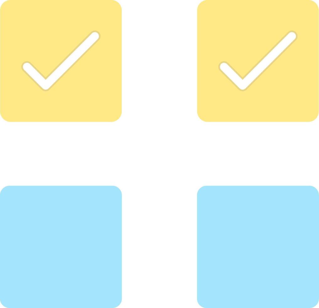 Check Box Flat Light Icon vector