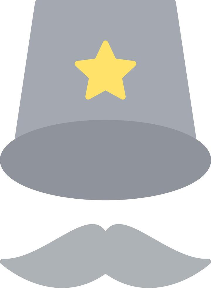 Top Hat Flat Light Icon vector