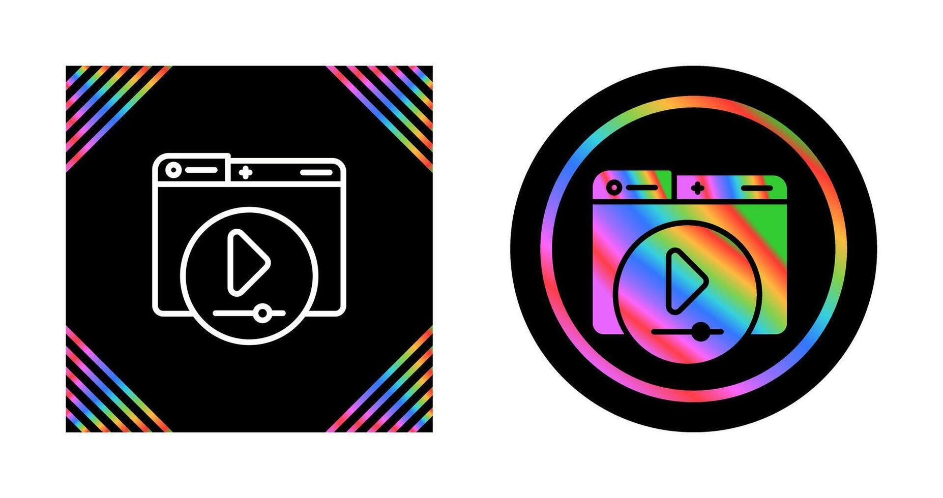 Video Player Vector Icon