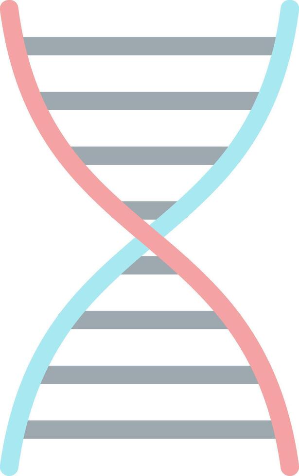 DNA Flat Light Icon vector