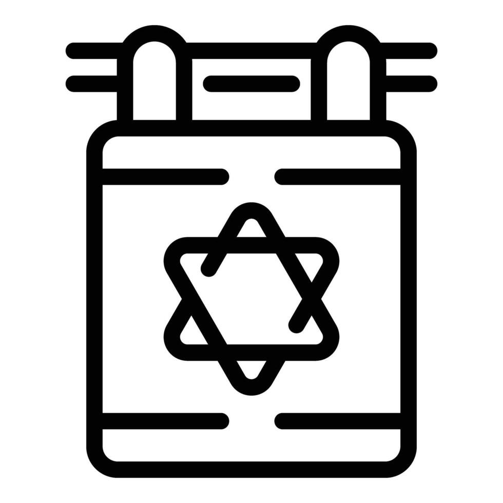 Street Israel flag icon outline vector. People travel vector