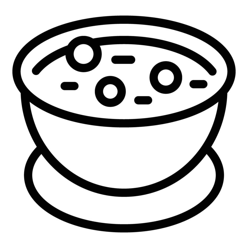 Soup culinary creation icon outline vector. Fresh market vector