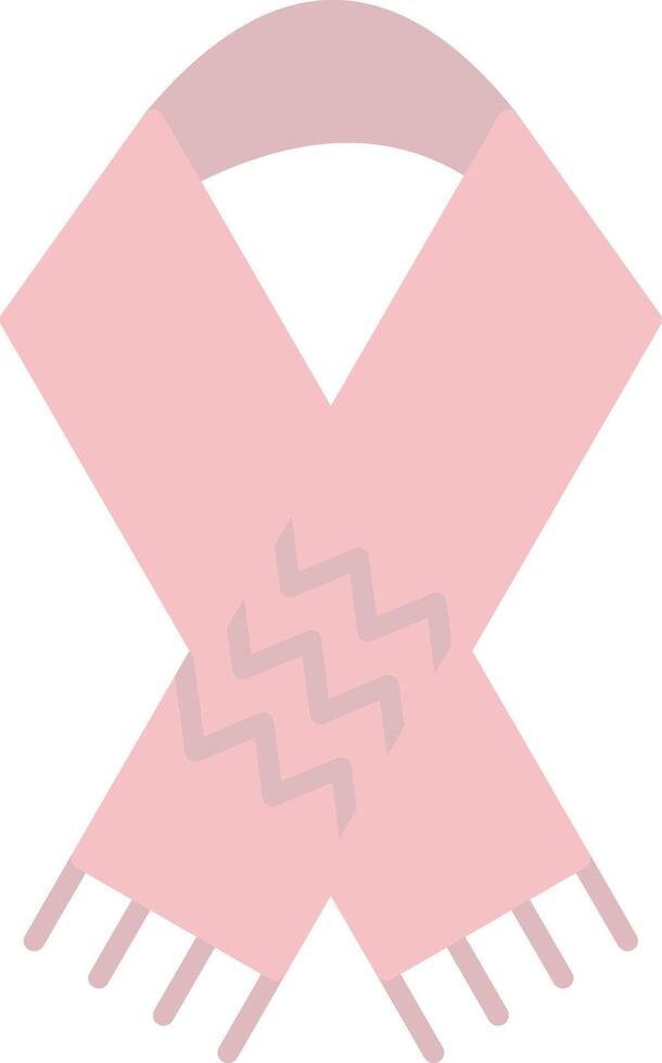 Scarf Flat Light Icon vector