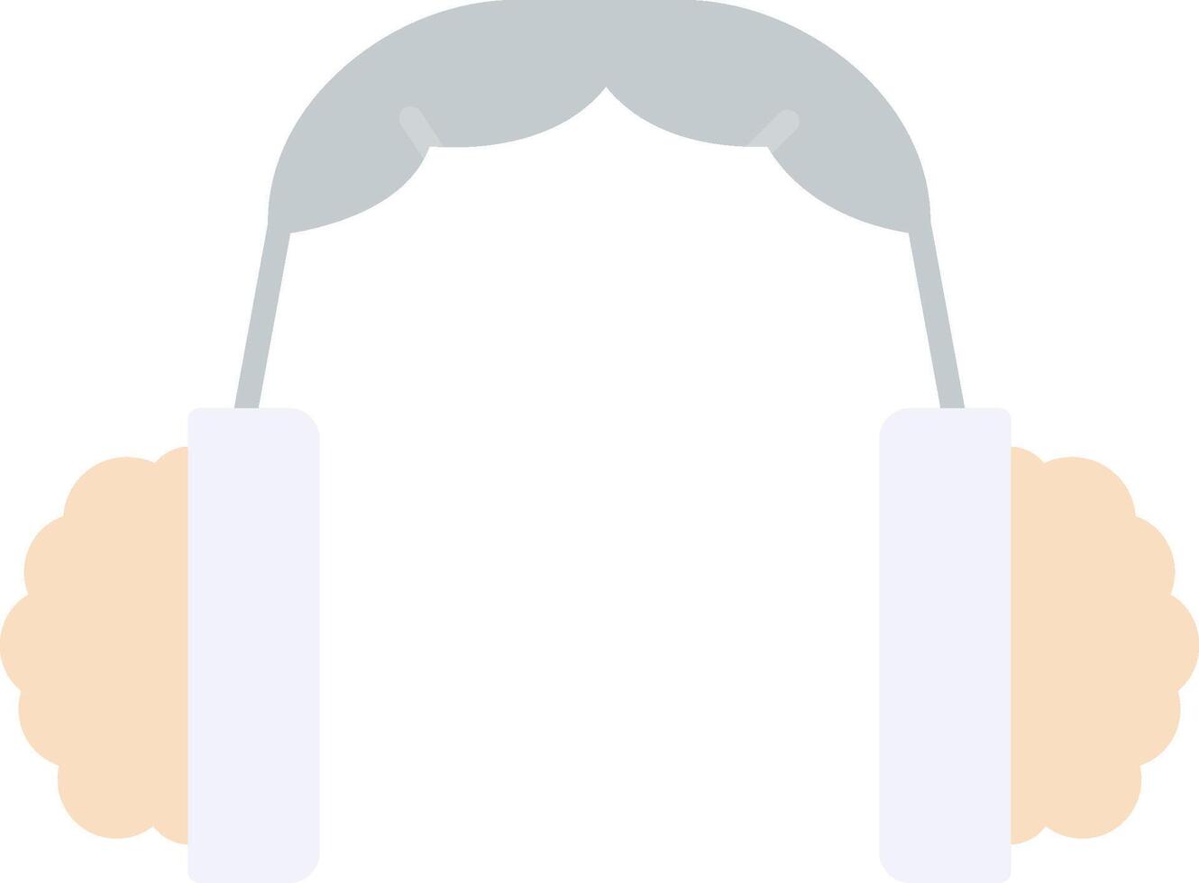 Earmuff Flat Light Icon vector
