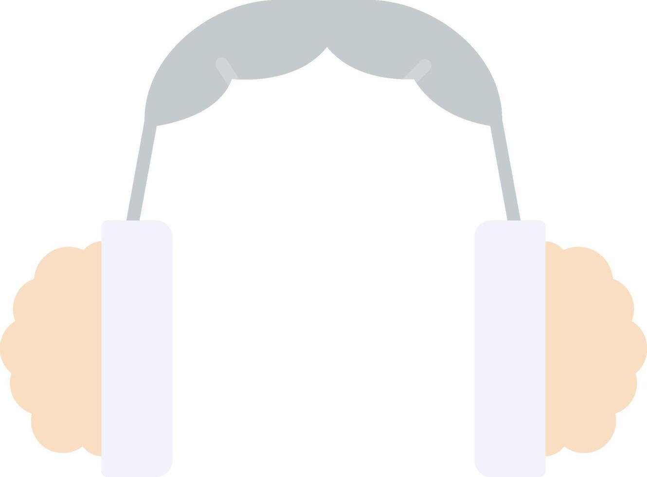 Earmuff Flat Light Icon vector