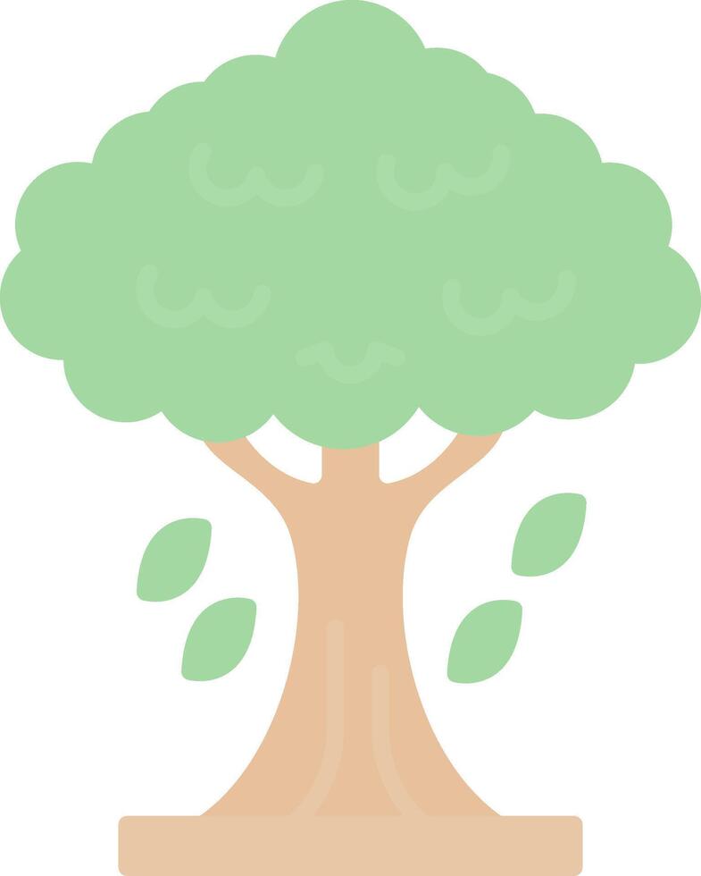 Tree Flat Light Icon vector