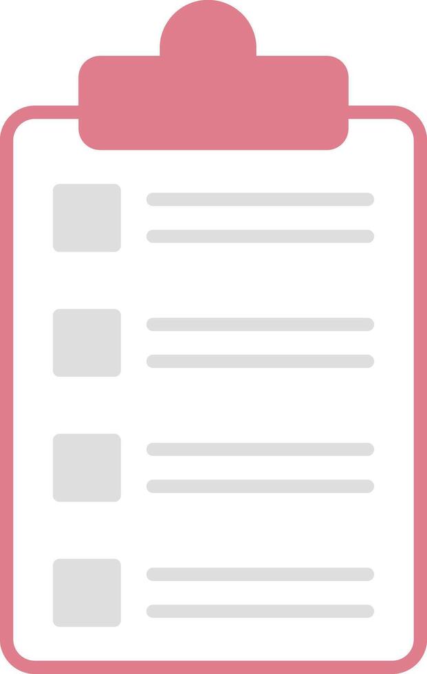 Checklist Flat Light Icon vector
