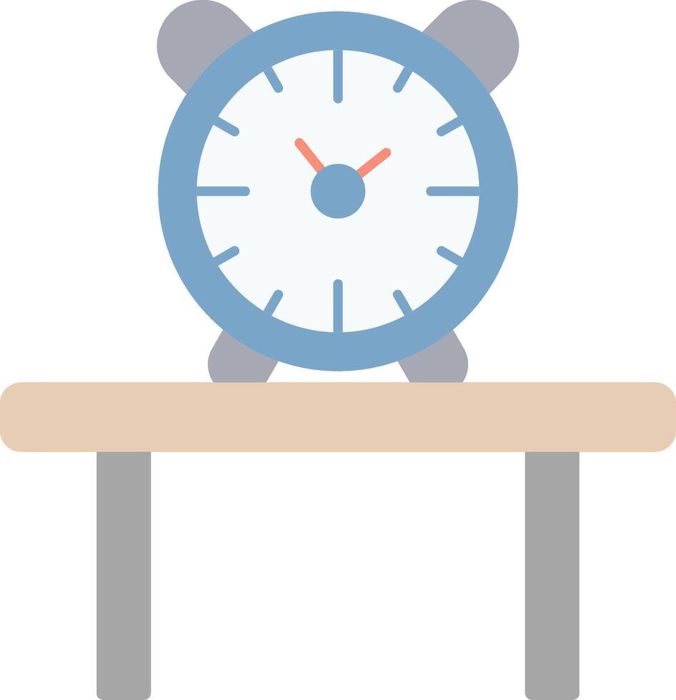 Table Watch Flat Light Icon vector