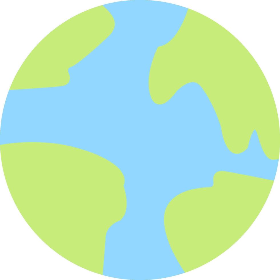 Planet Earth Flat Light Icon vector