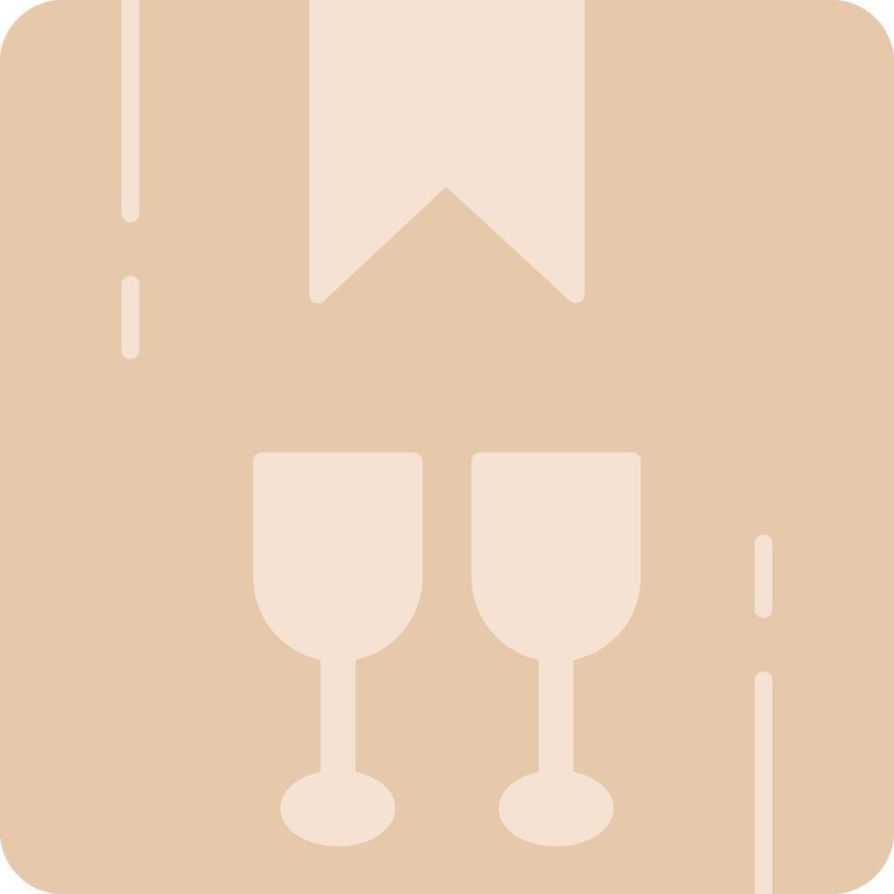 Fragile Flat Light Icon vector