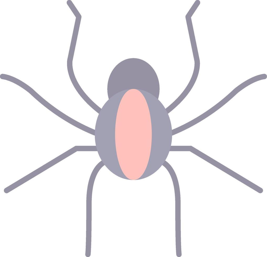 Spider Flat Light Icon vector