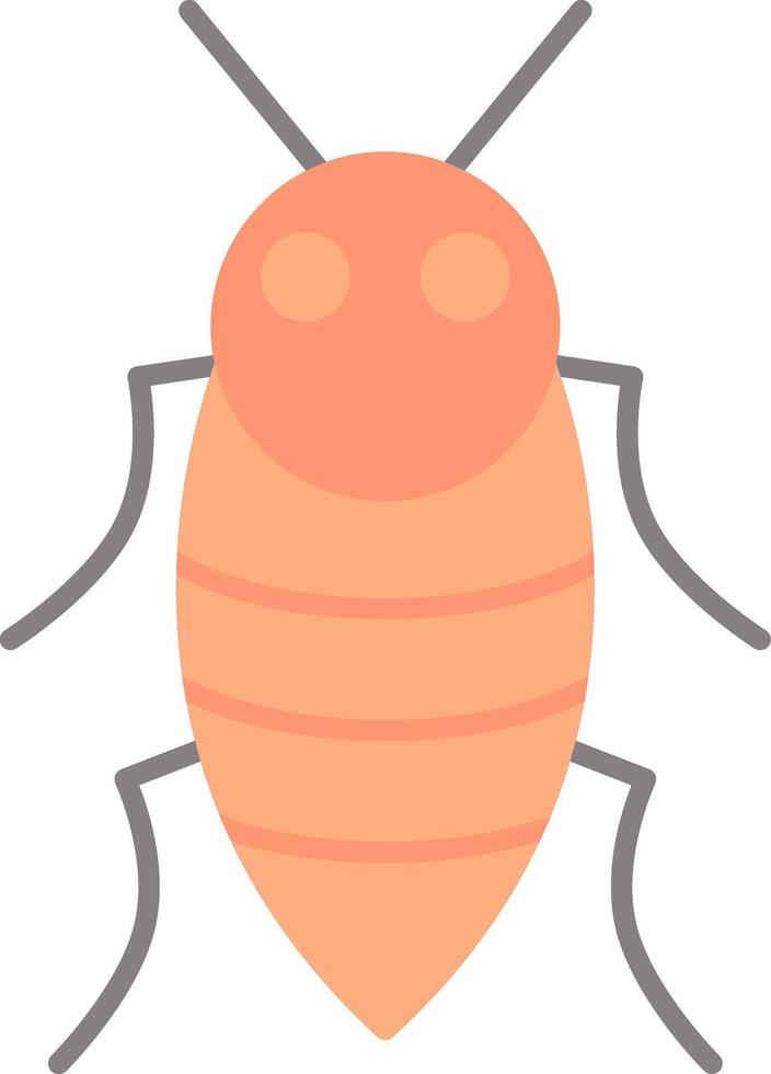 insecto plano ligero icono vector