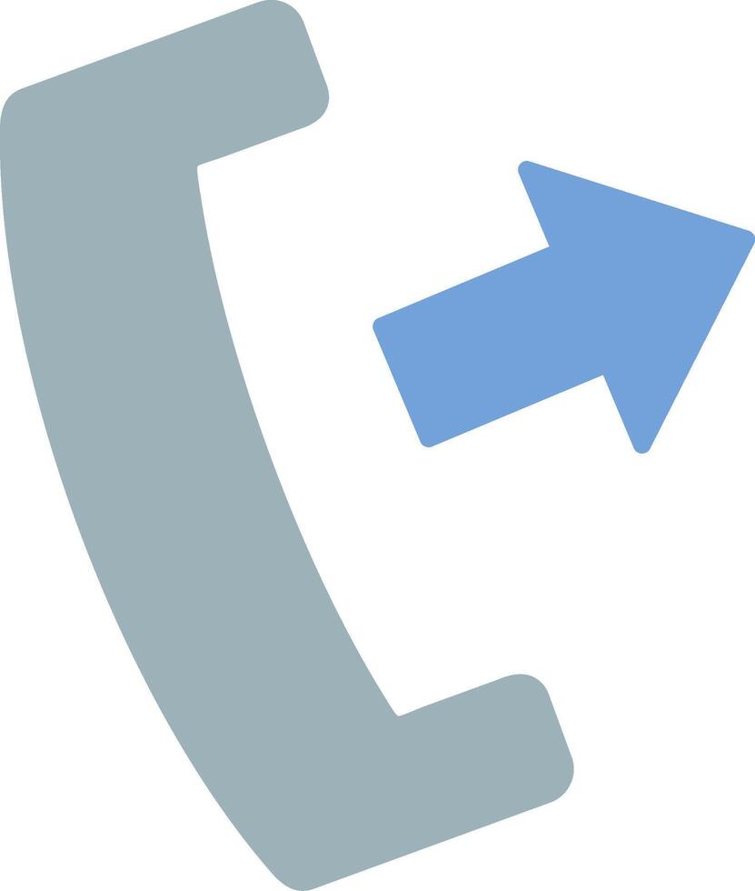 Phone Call Flat Light Icon vector