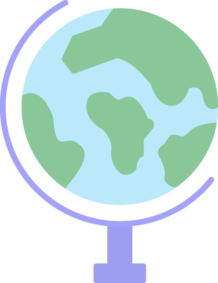 Globe Flat Light Icon vector