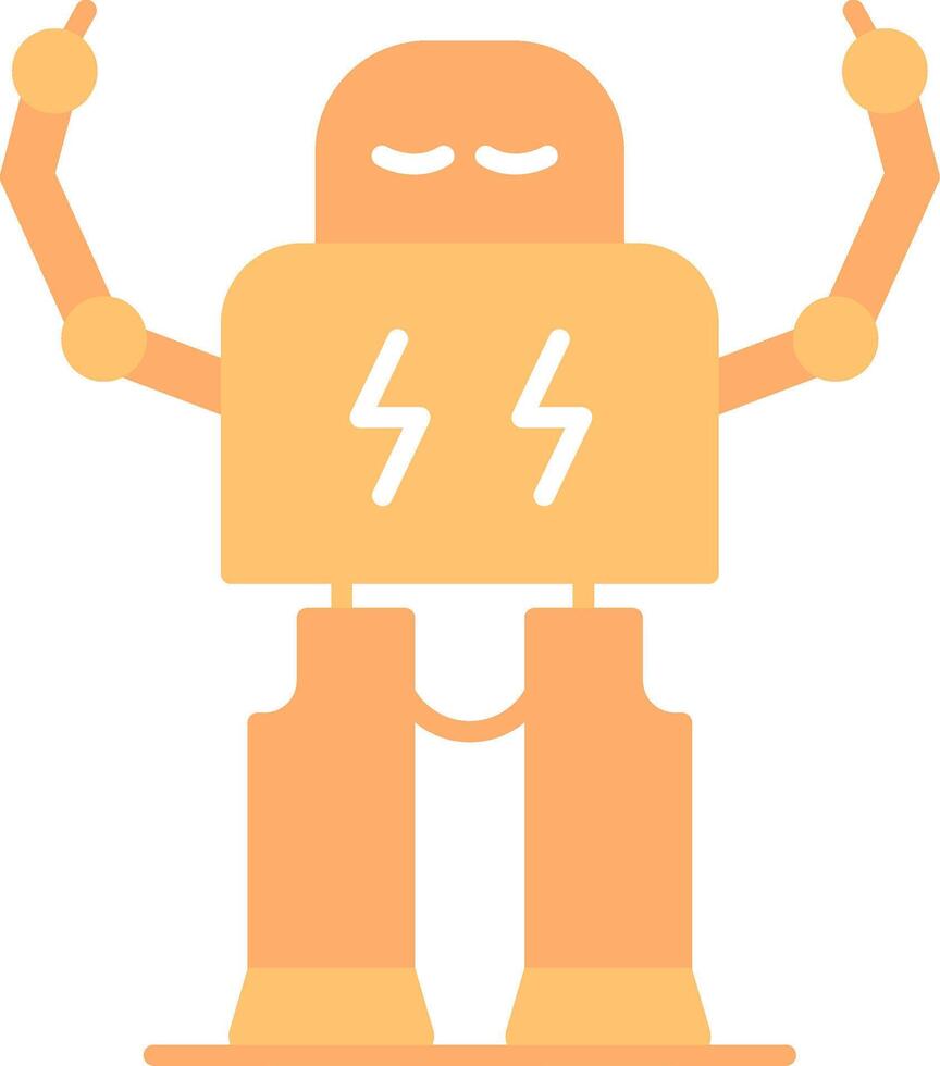 Robotics Flat Light Icon vector