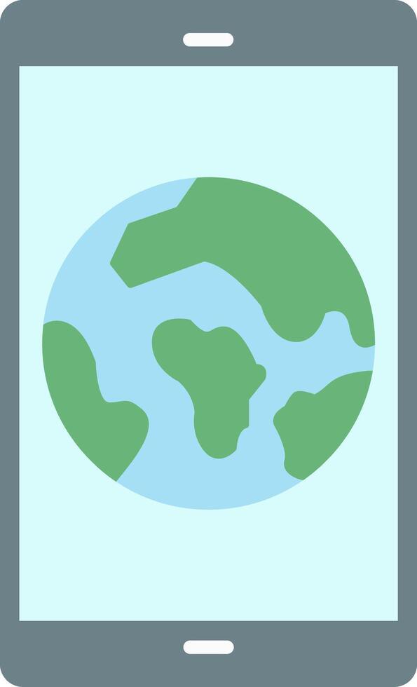 Smartphone Flat Light Icon vector