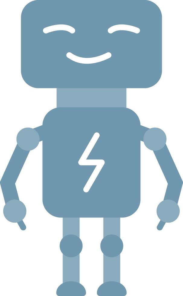 Bot Flat Light Icon vector