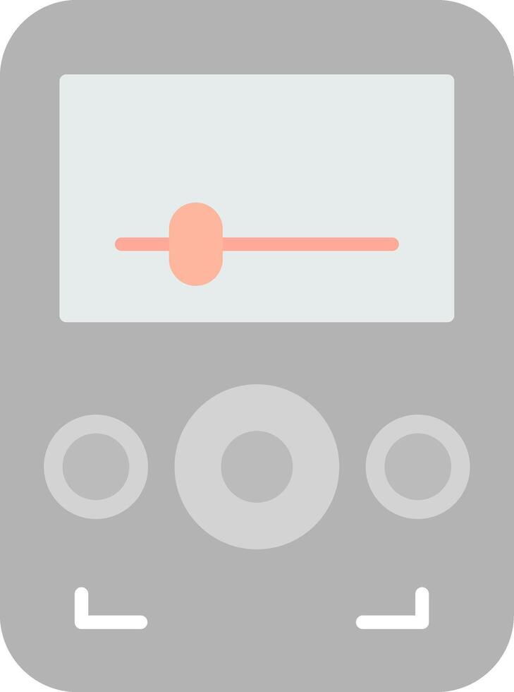 Audio Player Flat Light Icon vector