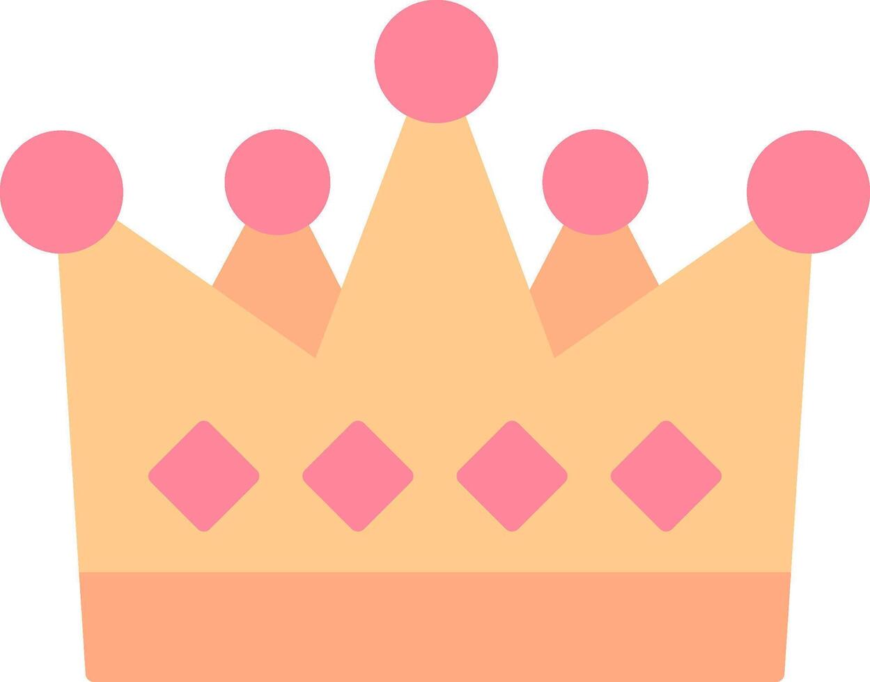 Crown Flat Light Icon vector