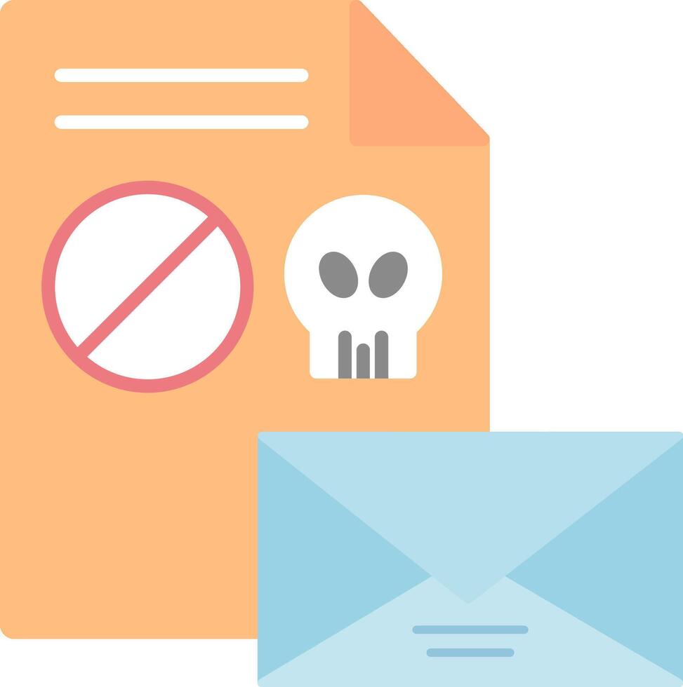 Spam Flat Light Icon vector