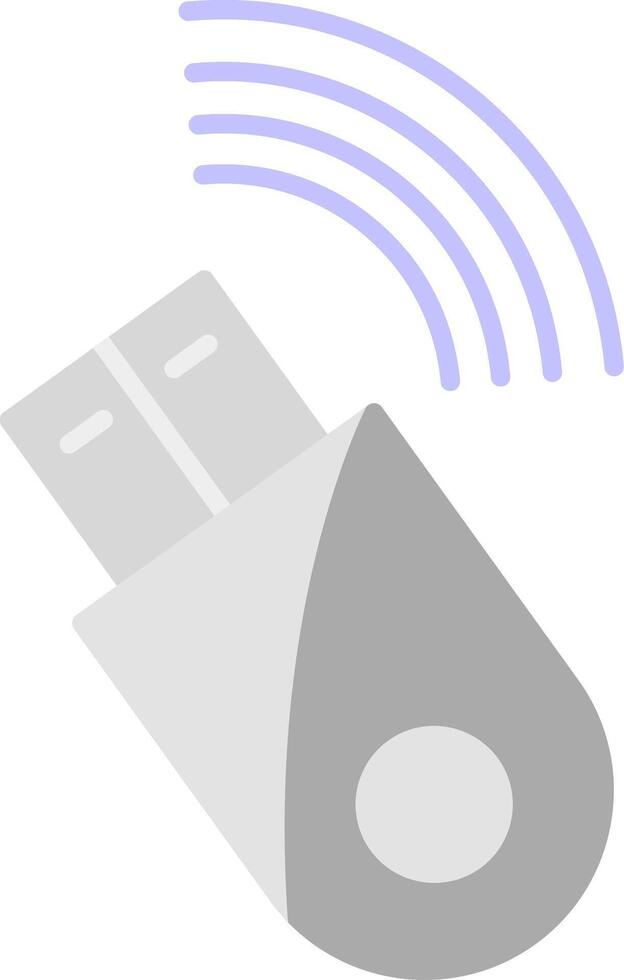 Usb Modem Flat Light Icon vector