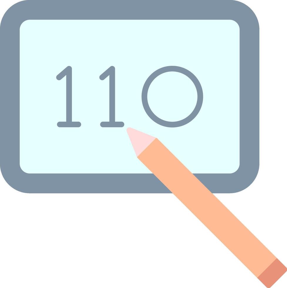 Digital Art Flat Light Icon vector